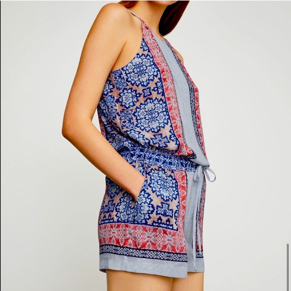 BCBG Junpsuit Romper Tyra Blossoms Print - Picture 5 of 6